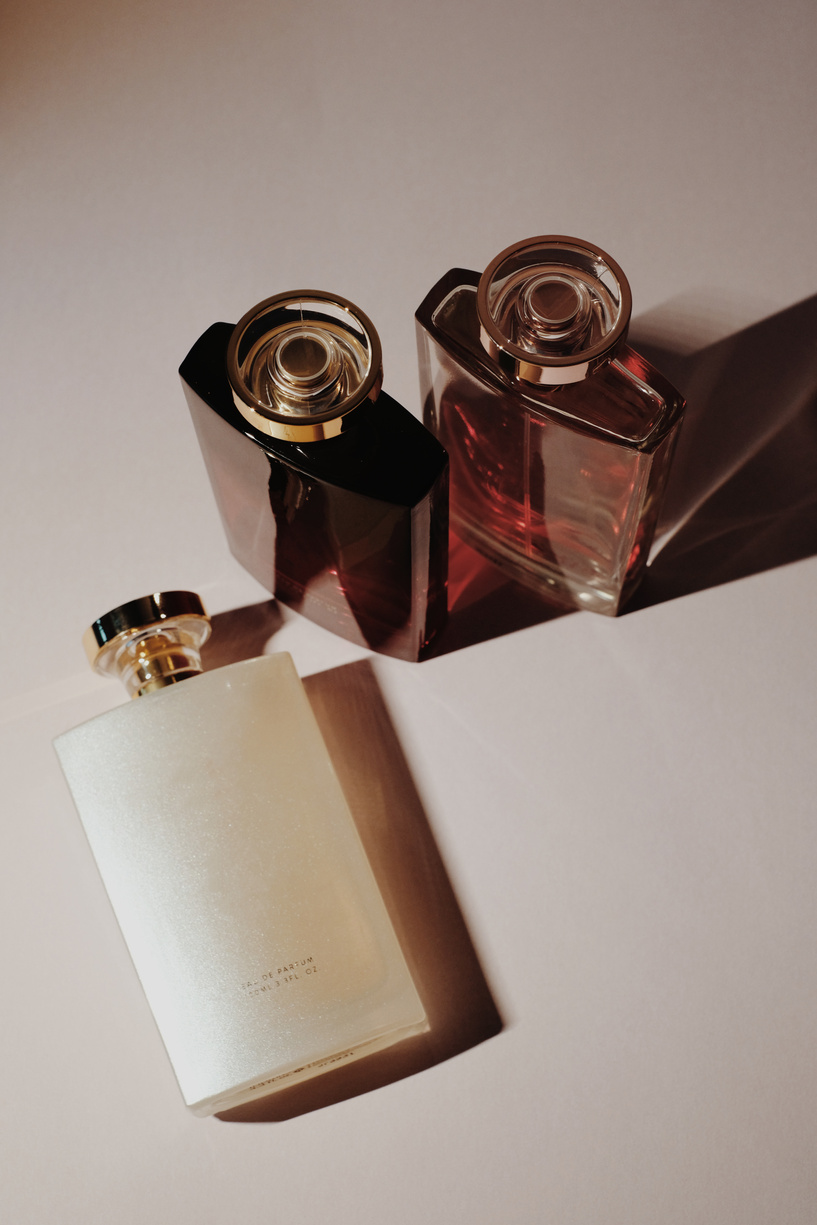 Variety of perfume bottles